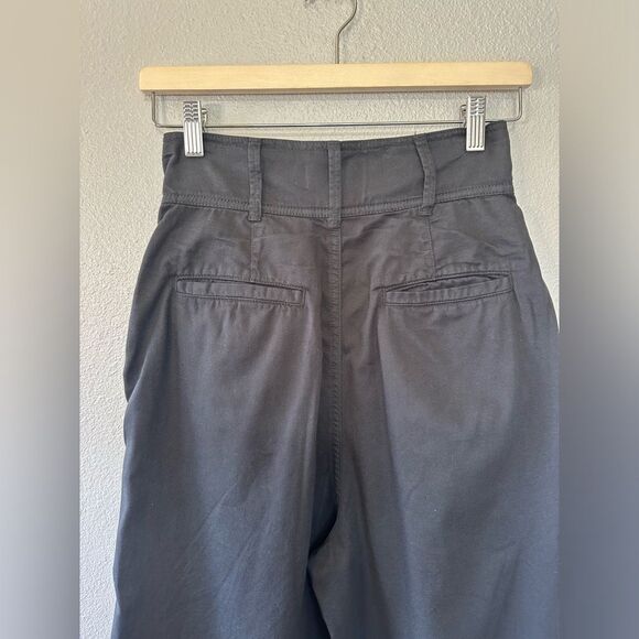 JOIE Lagos Cropped Cotton Pants In Black Caviar Size 2 - Picture 9 of 16